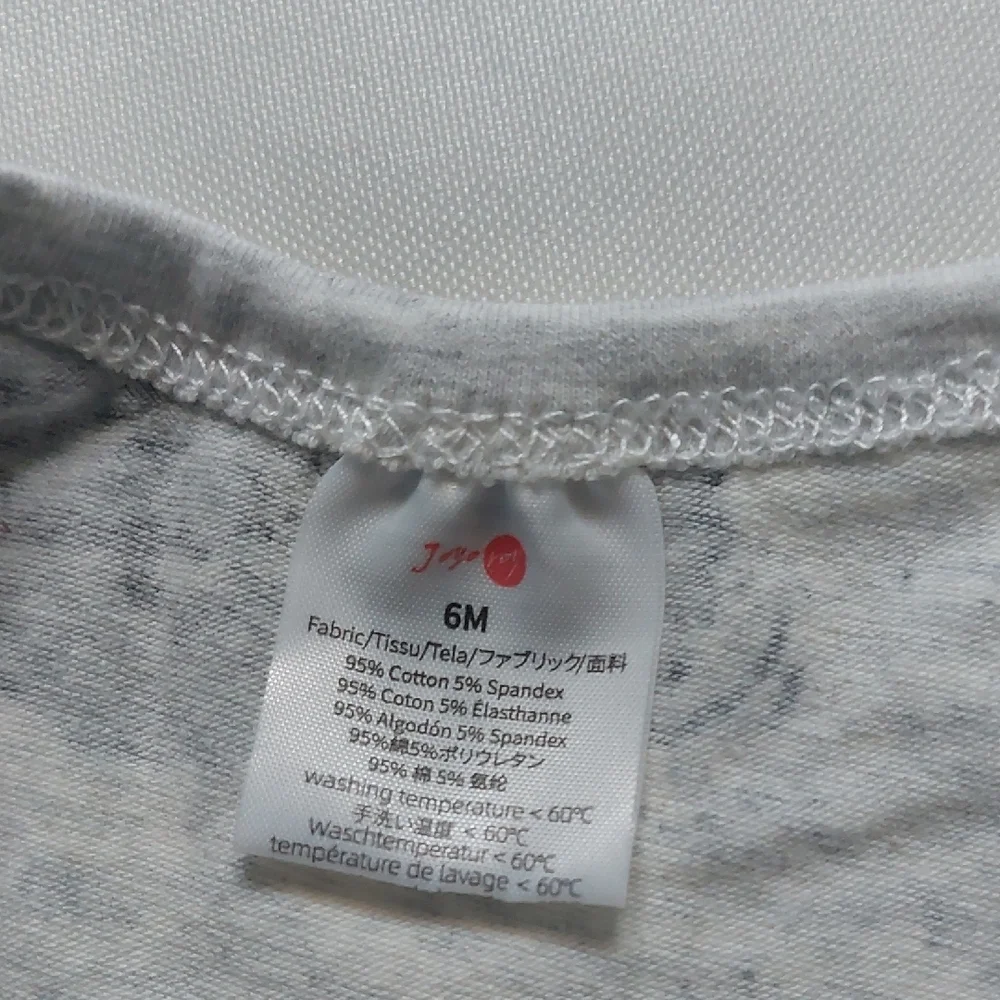 Infant Gray‎ and White Romper Set 2 Piece 6 Mns